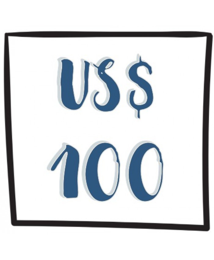 Pago de  US$100